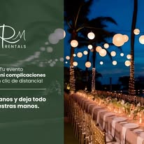 Montaje de evento nocturno con Rentals RM